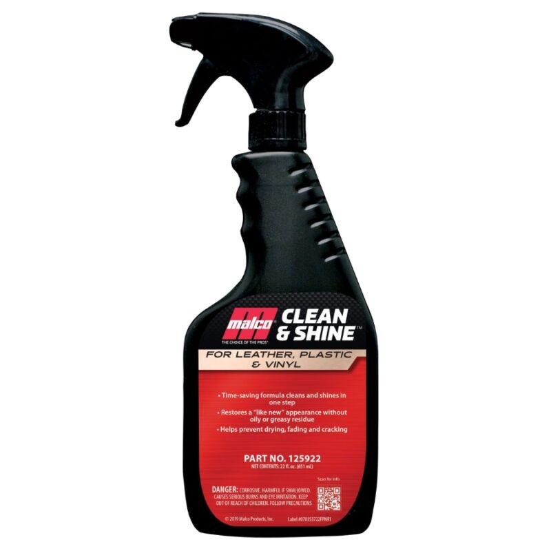 MALCO Clean & Shine for Leather & Plastic